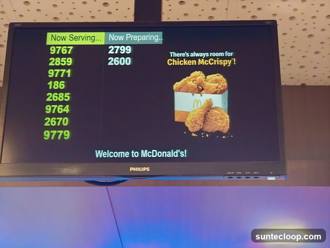 McDonald's Order Display