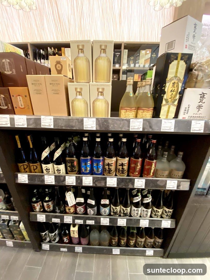 Bottles of Alcohol on Shelves