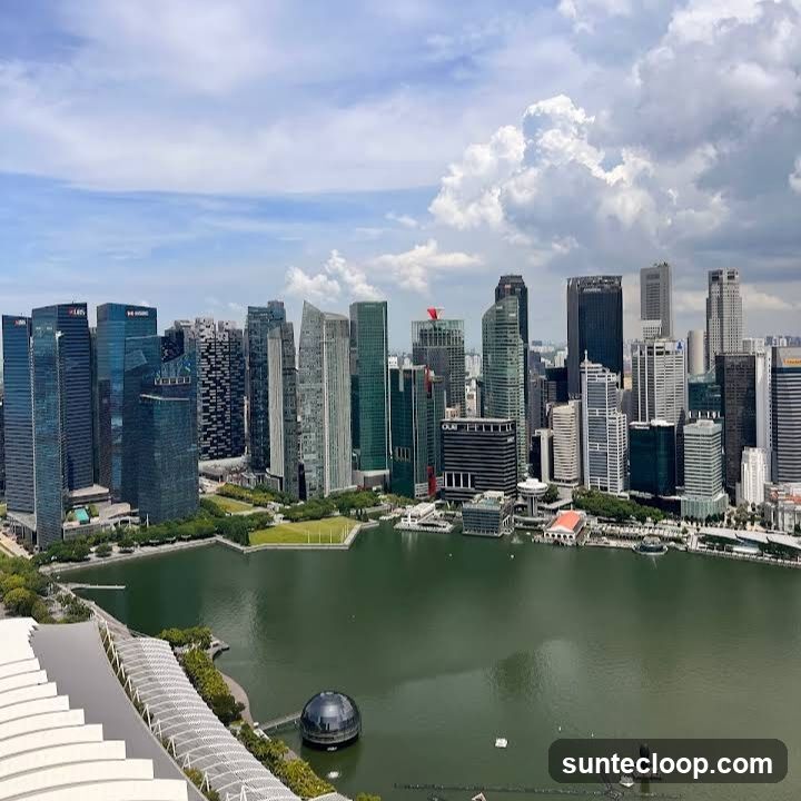 City Skyline Over Water