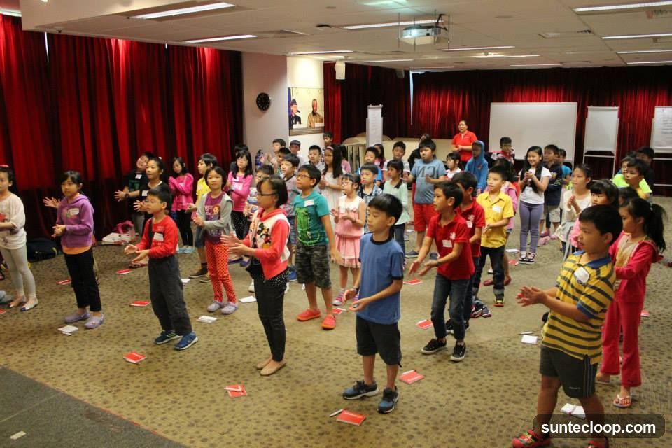Children participating in an activity
