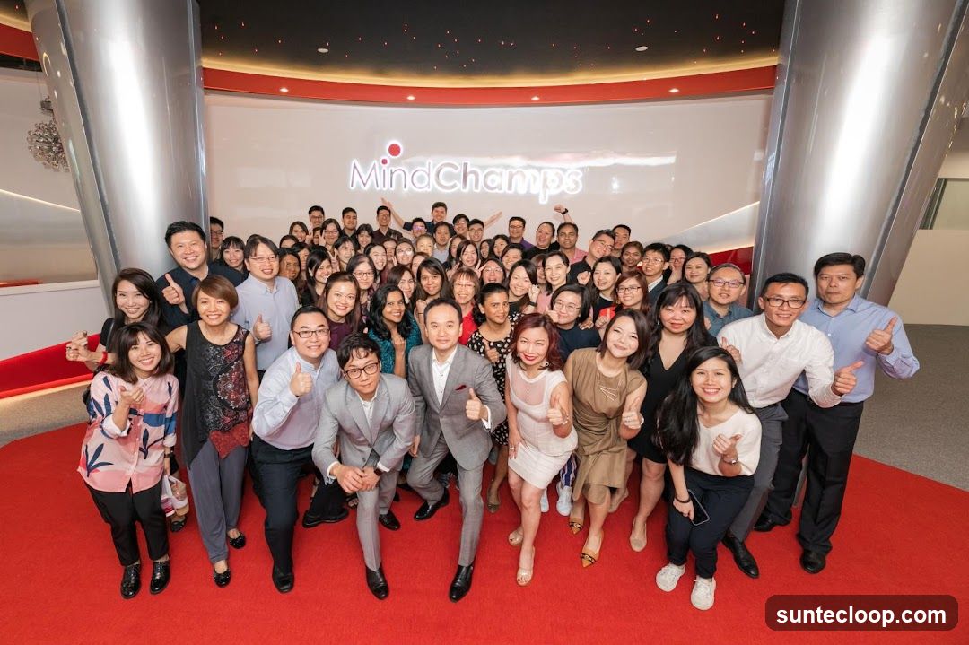 Group photo of MindChamps employees