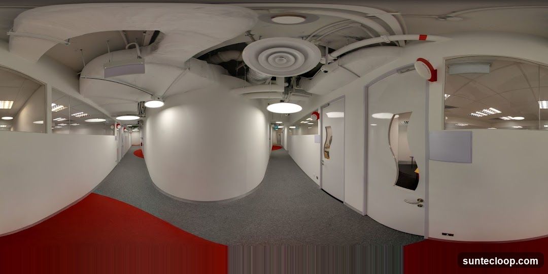 Modern Office Hallway