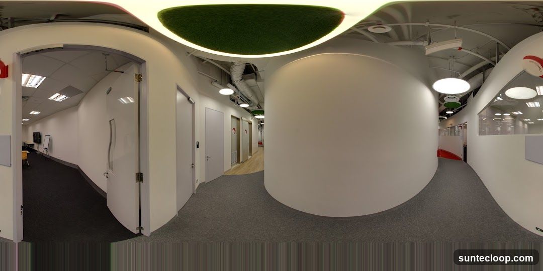 Modern Office Hallway