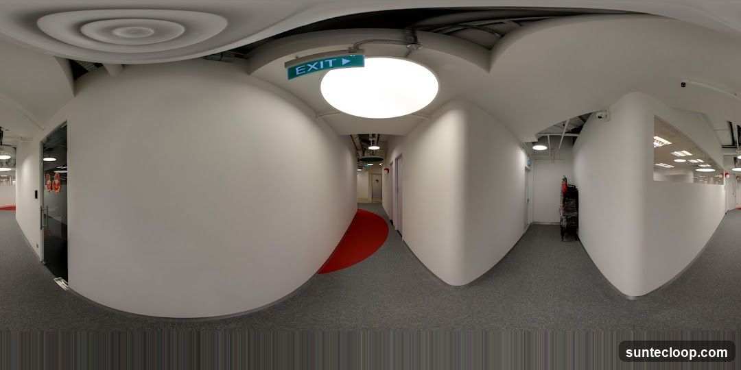 Modern Office Hallway