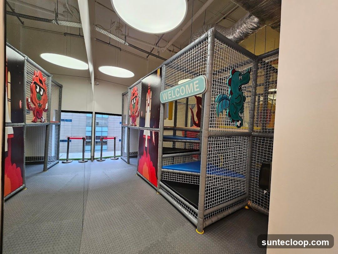 Indoor Playground with Cartoon Characters