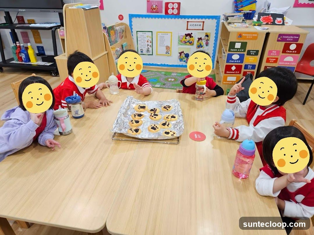 Children with cookies