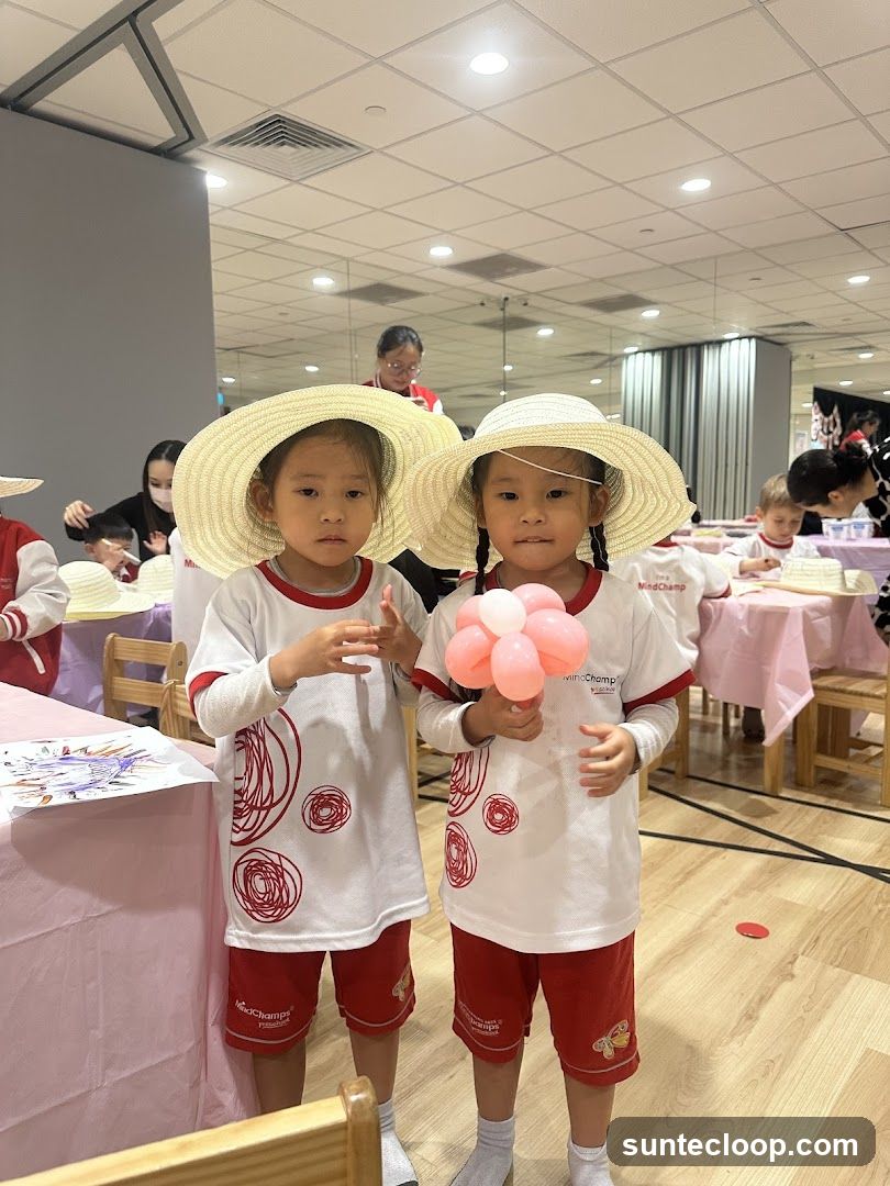 Children in Hats at an Event