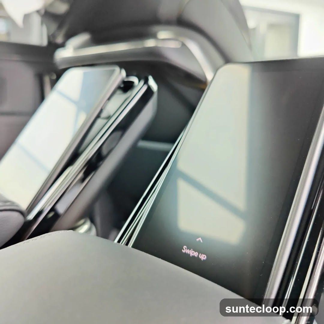 Modern Car Interior with Digital Displays