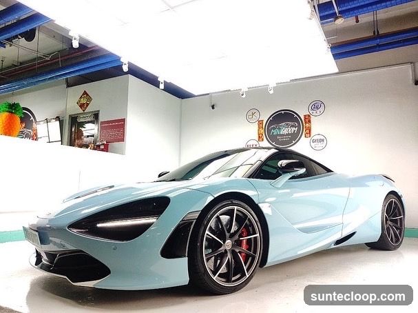 Light Blue McLaren Sports Car