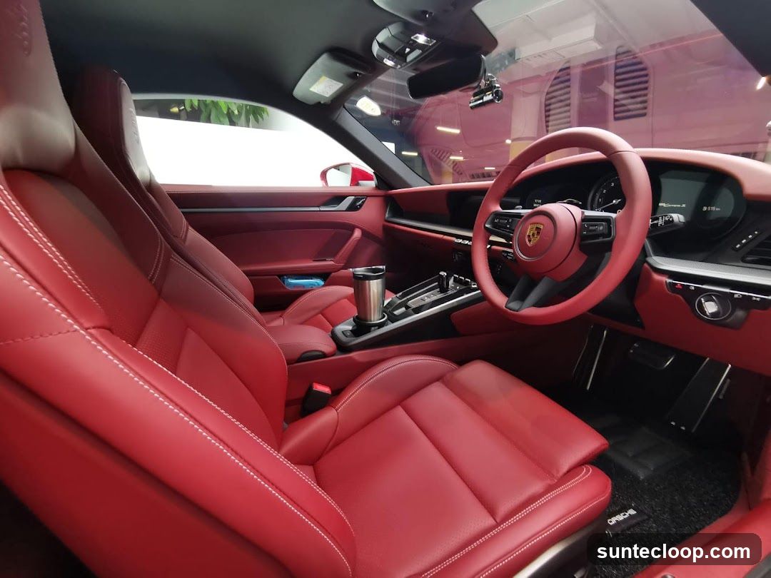 Red Leather Car Interior