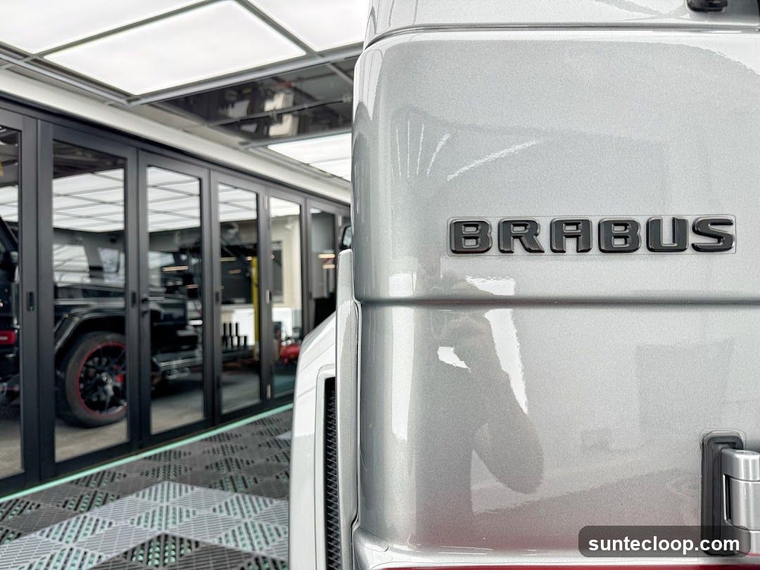 Brabus Emblem on Silver Vehicle