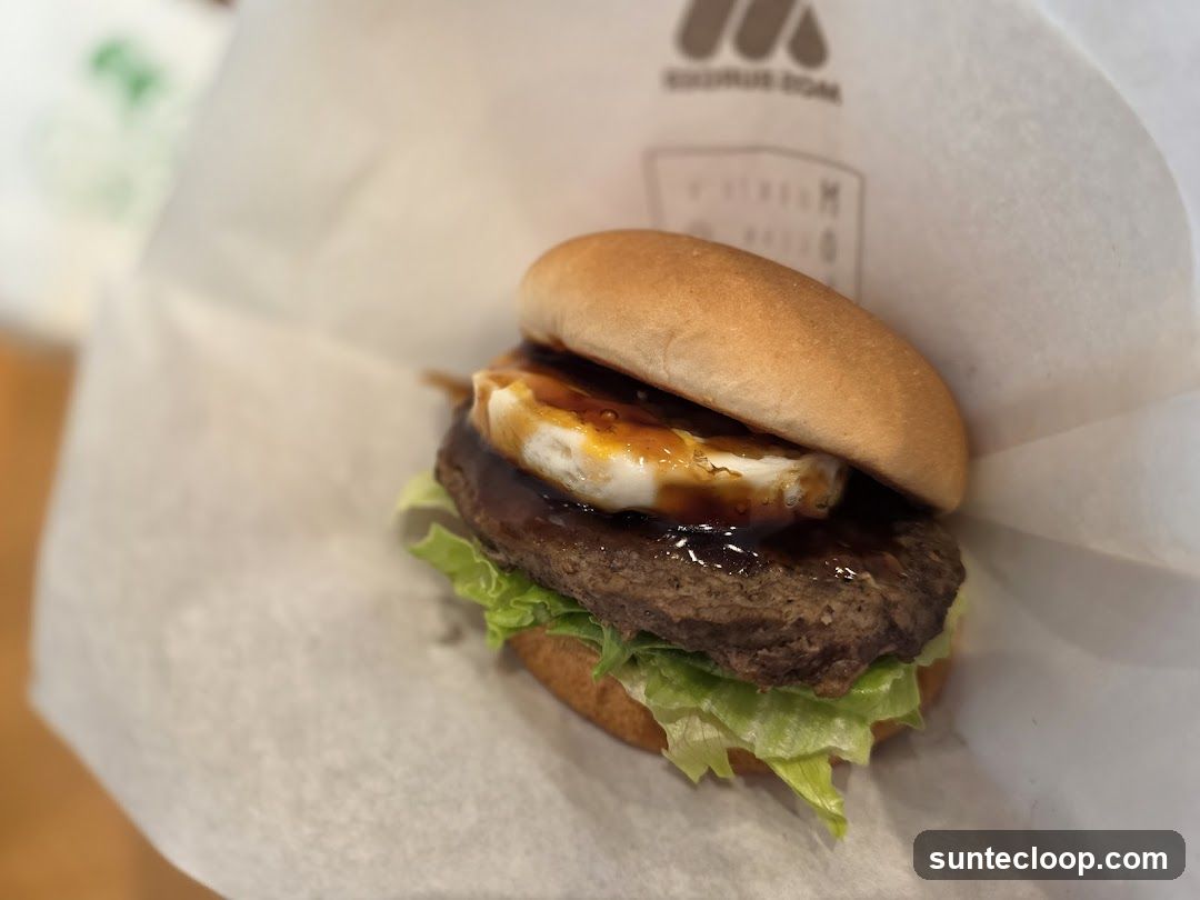 Burger with Egg and Sauce