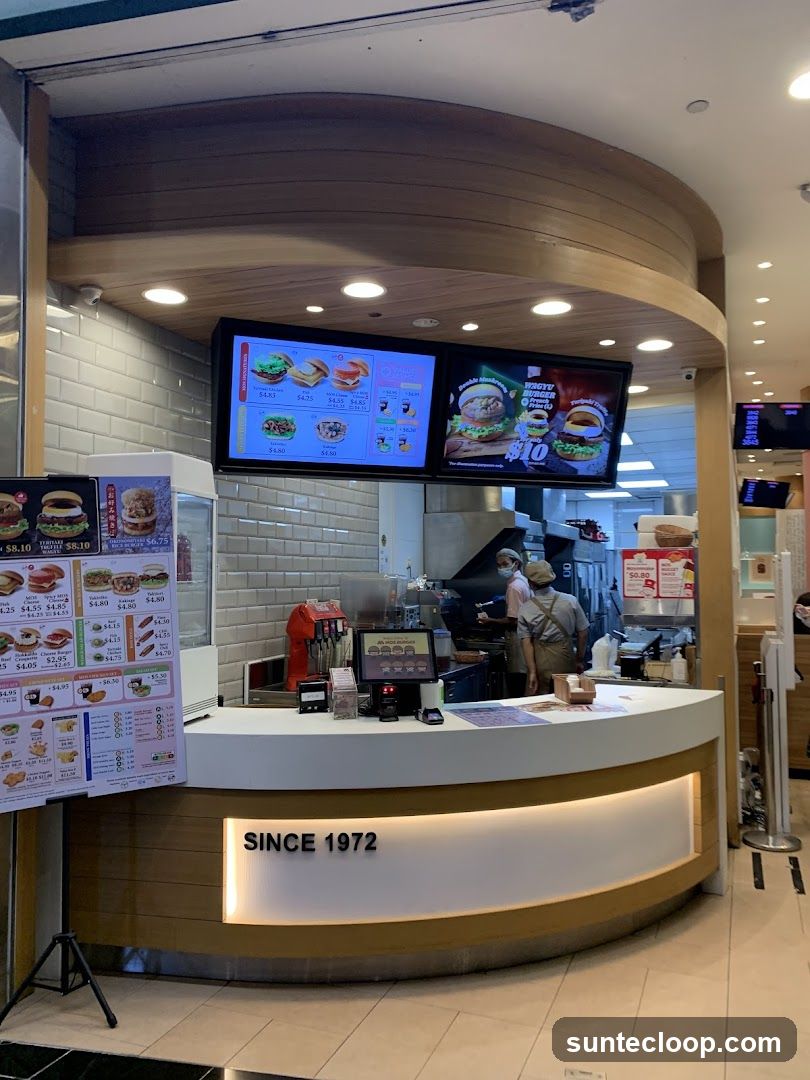 Burger Restaurant Counter
