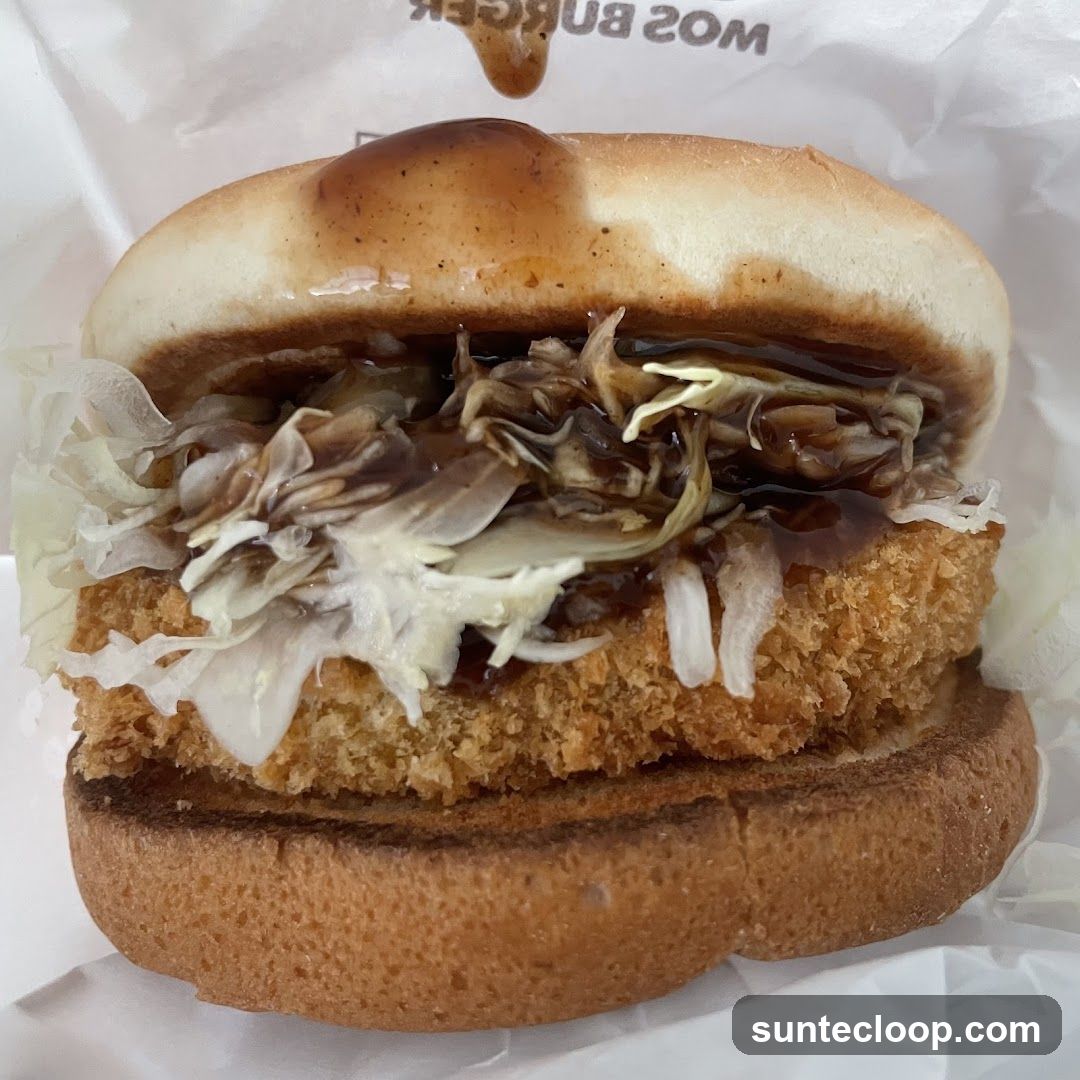 Burger with Sauce and Cabbage