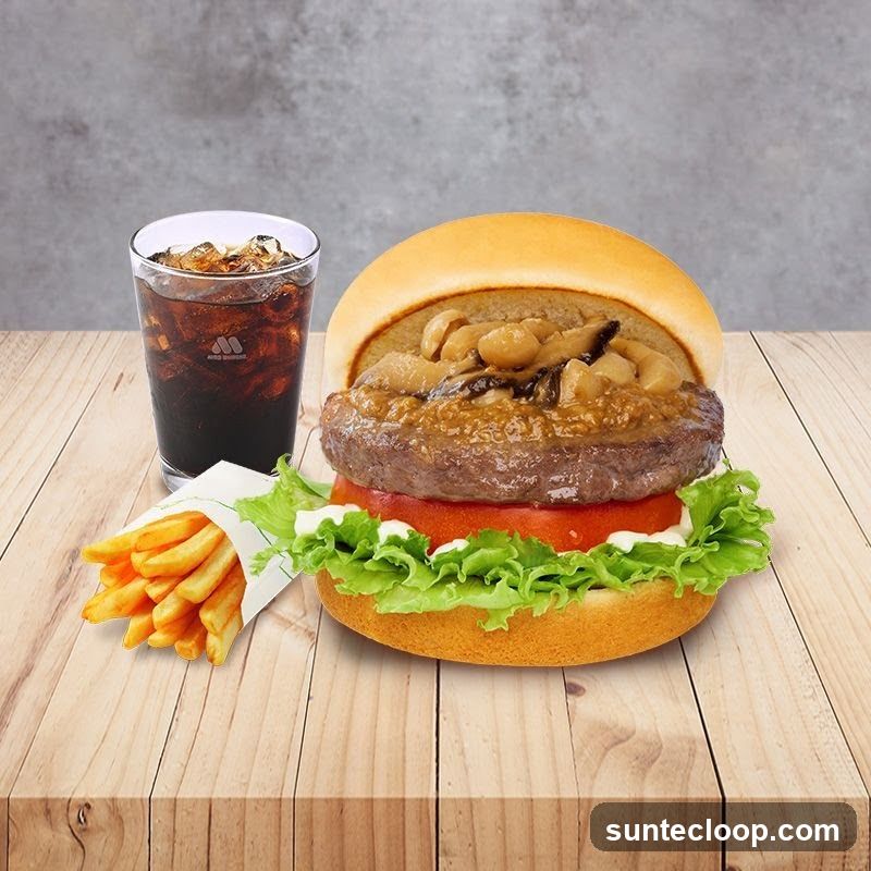 Mushroom Burger Meal