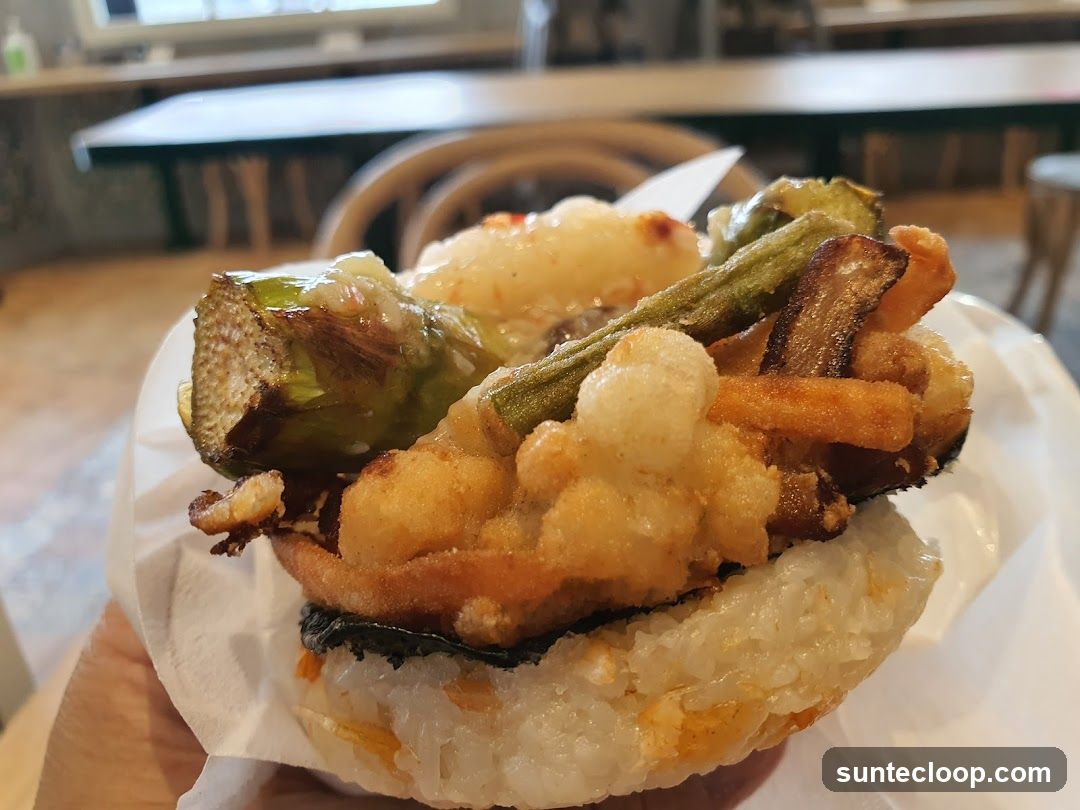 Onigiri with Fried Toppings