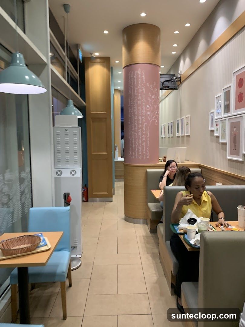 Interior of a cafe