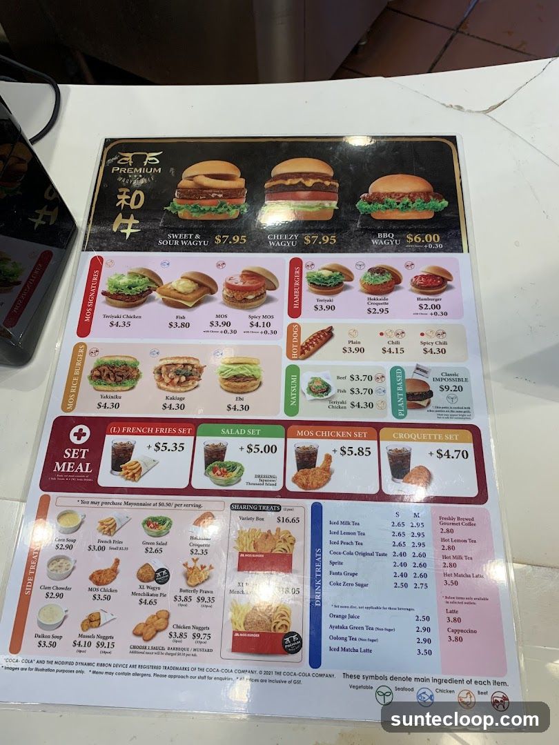 MOS Burger Menu