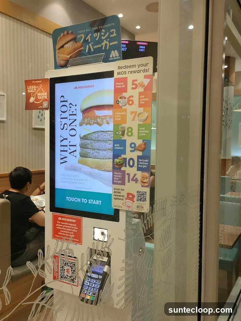 MOS Burger Self-Ordering Kiosk