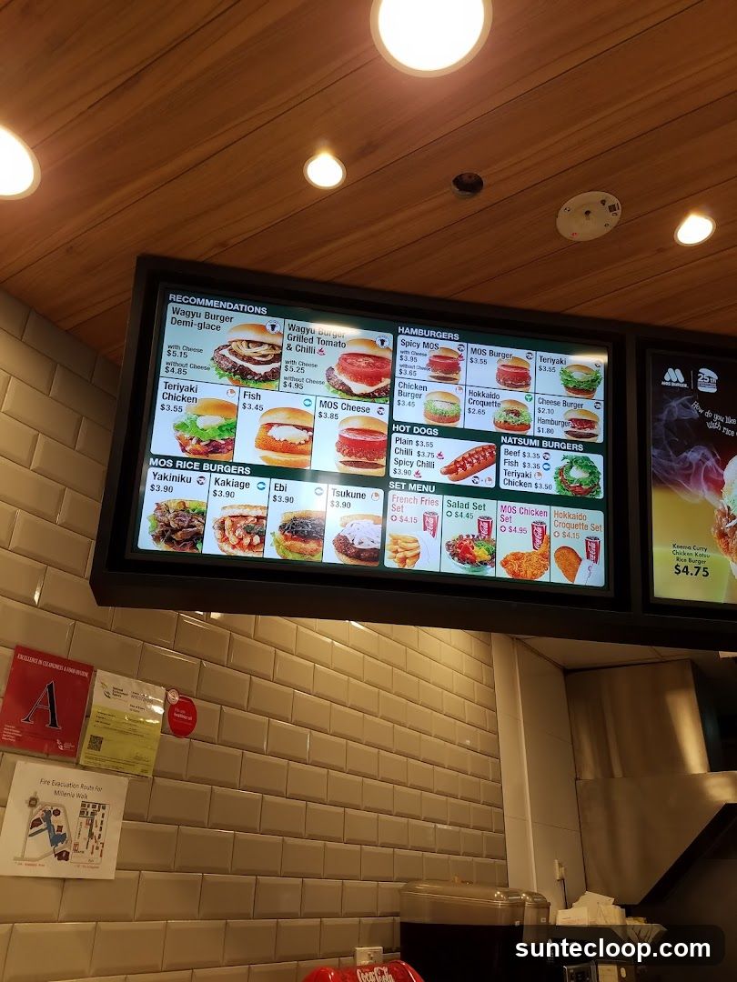 Restaurant Menu Display
