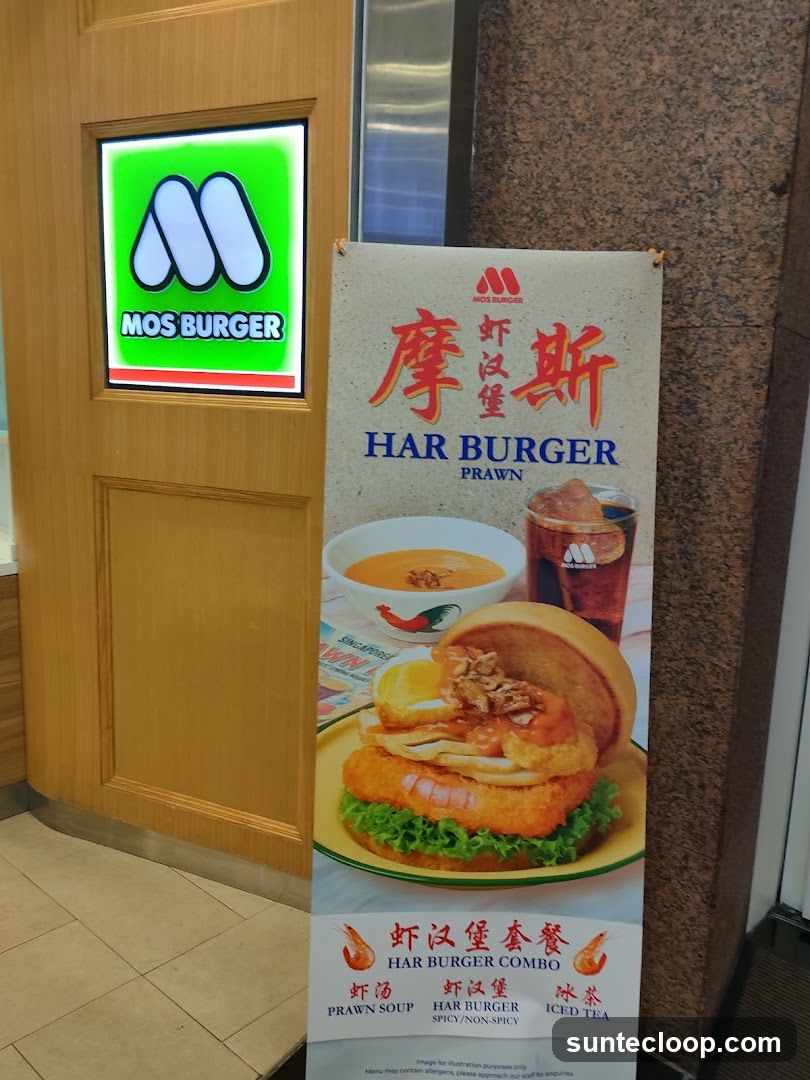 MOS BURGER Har Burger Combo Advertisement