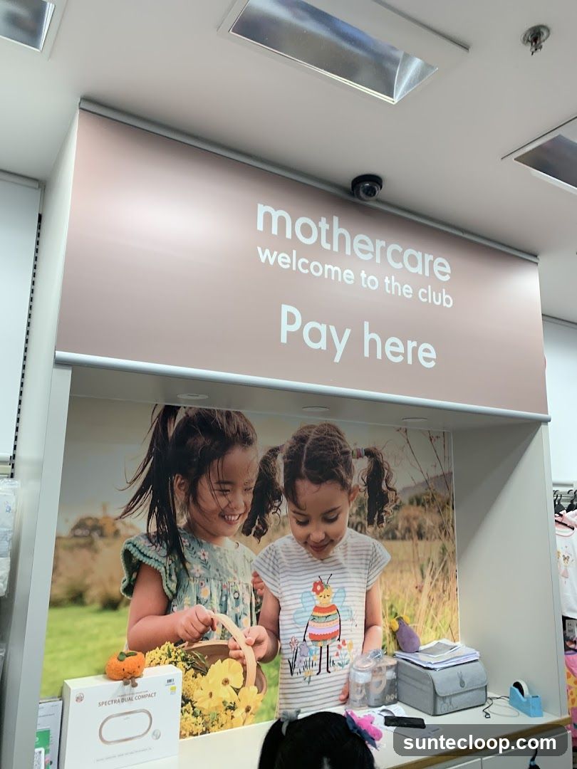 Mothercare checkout area
