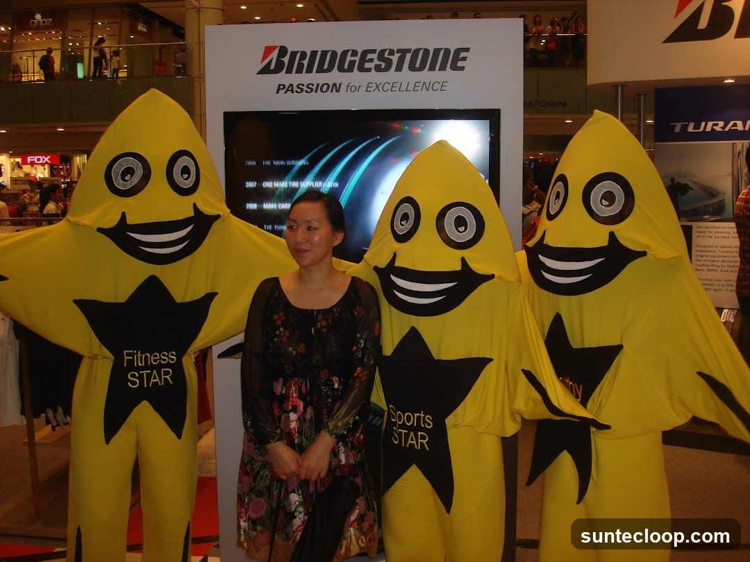 Bridgestone Promotion with Mascots