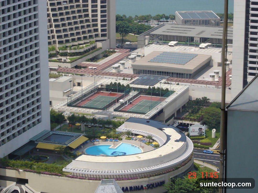 Aerial view of Marina Square complex