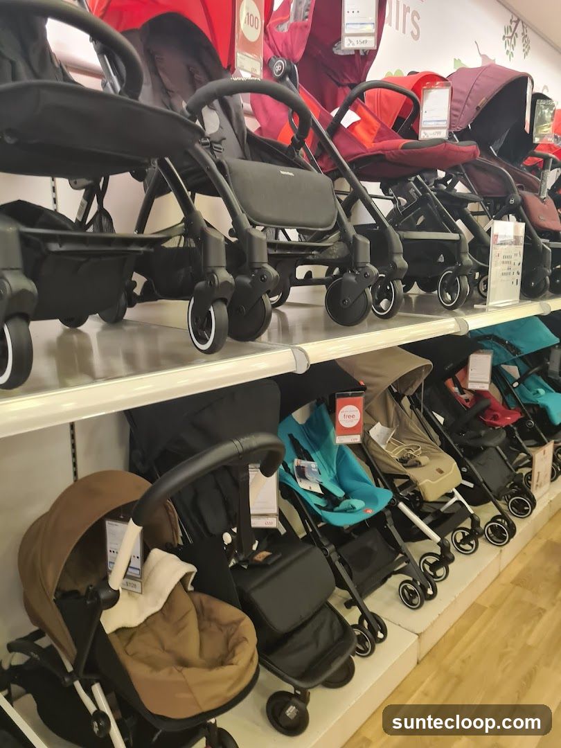 Strollers on Display