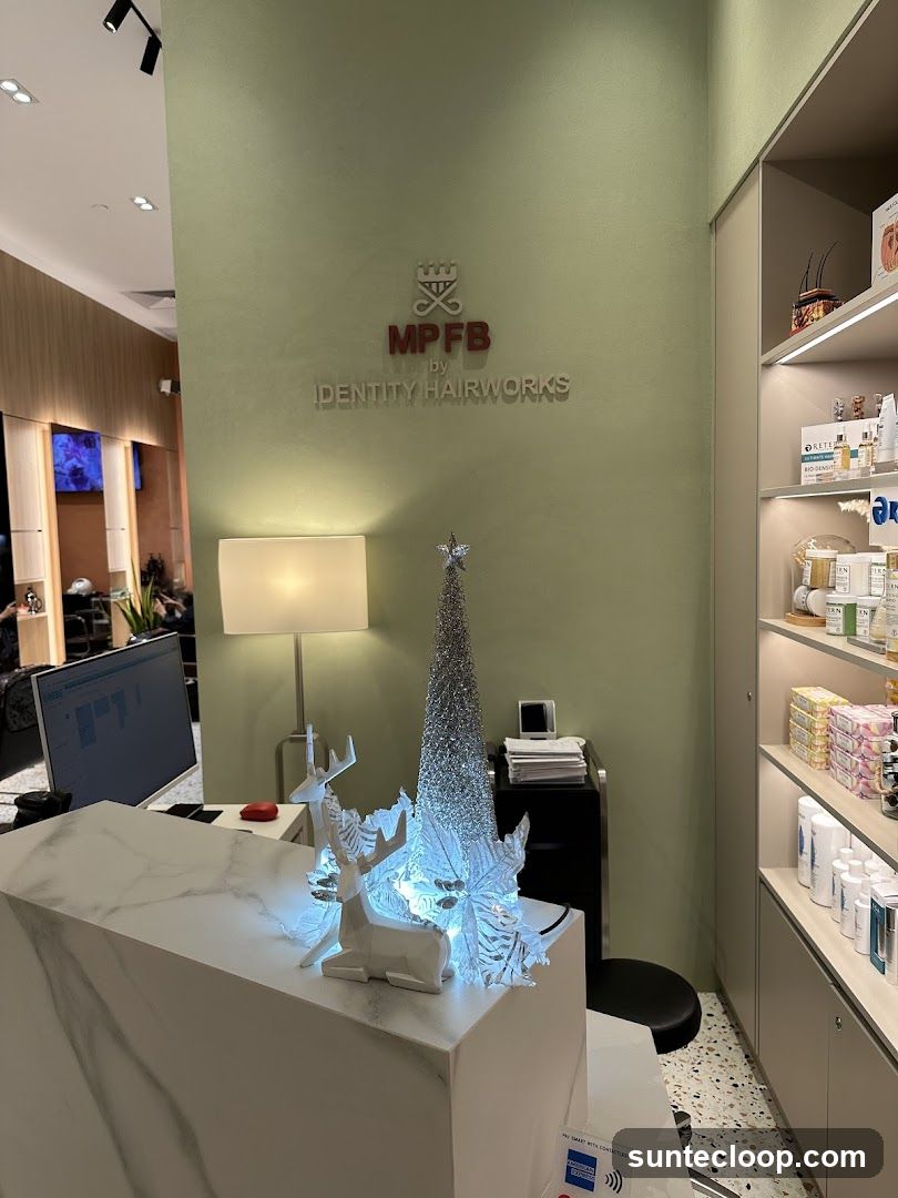 Salon Reception Area
