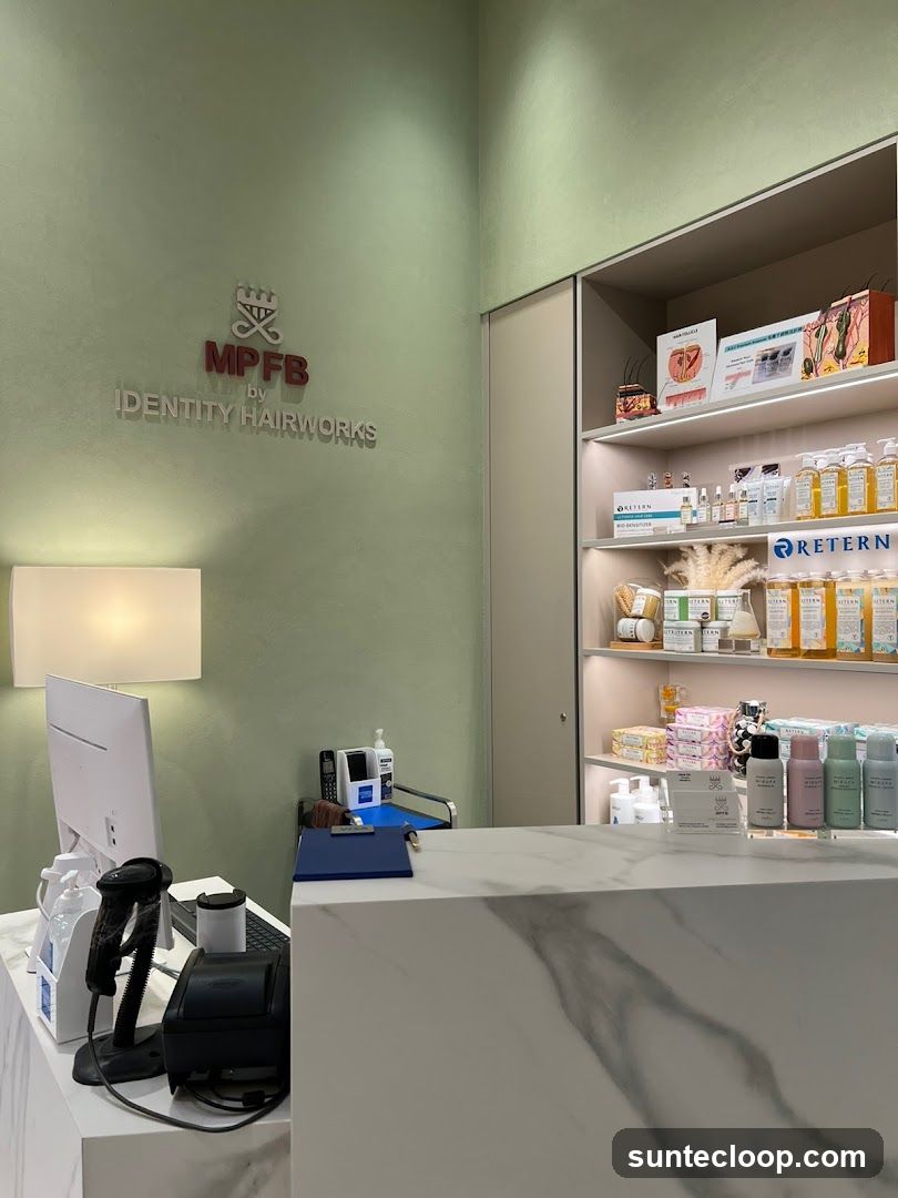 Salon Reception Area