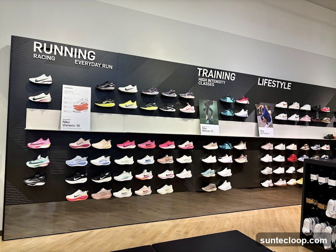 Athletic Shoe Display