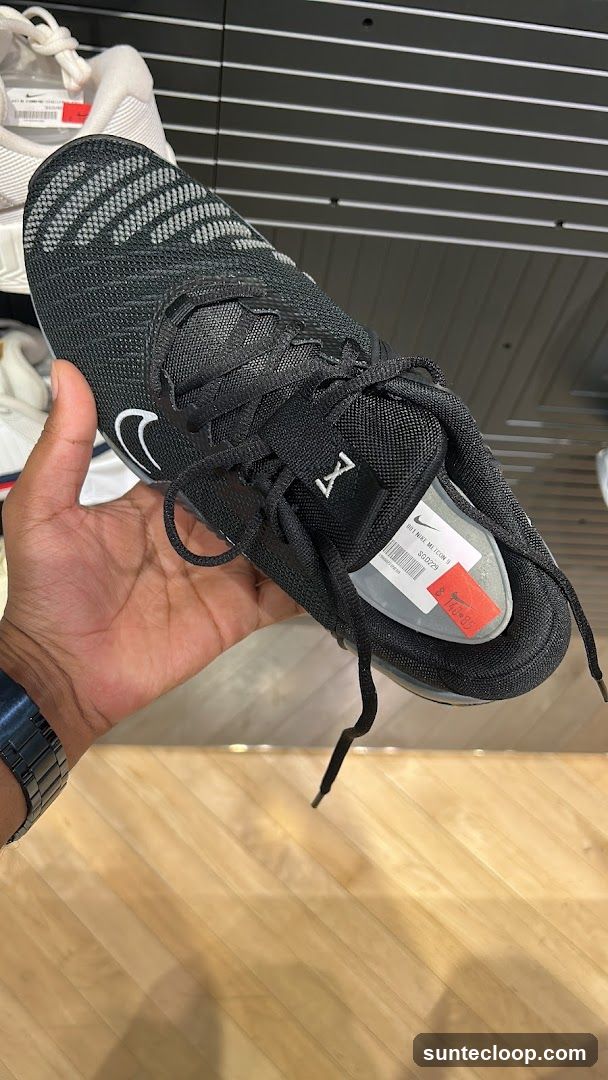 Black Nike Basketball Shoe