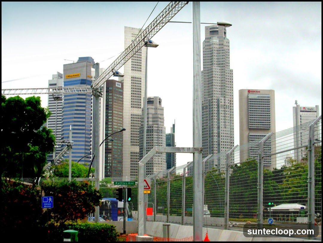 Cityscape with Skyscrapers and Construction Cranes