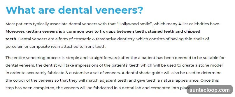 What are dental veneers?