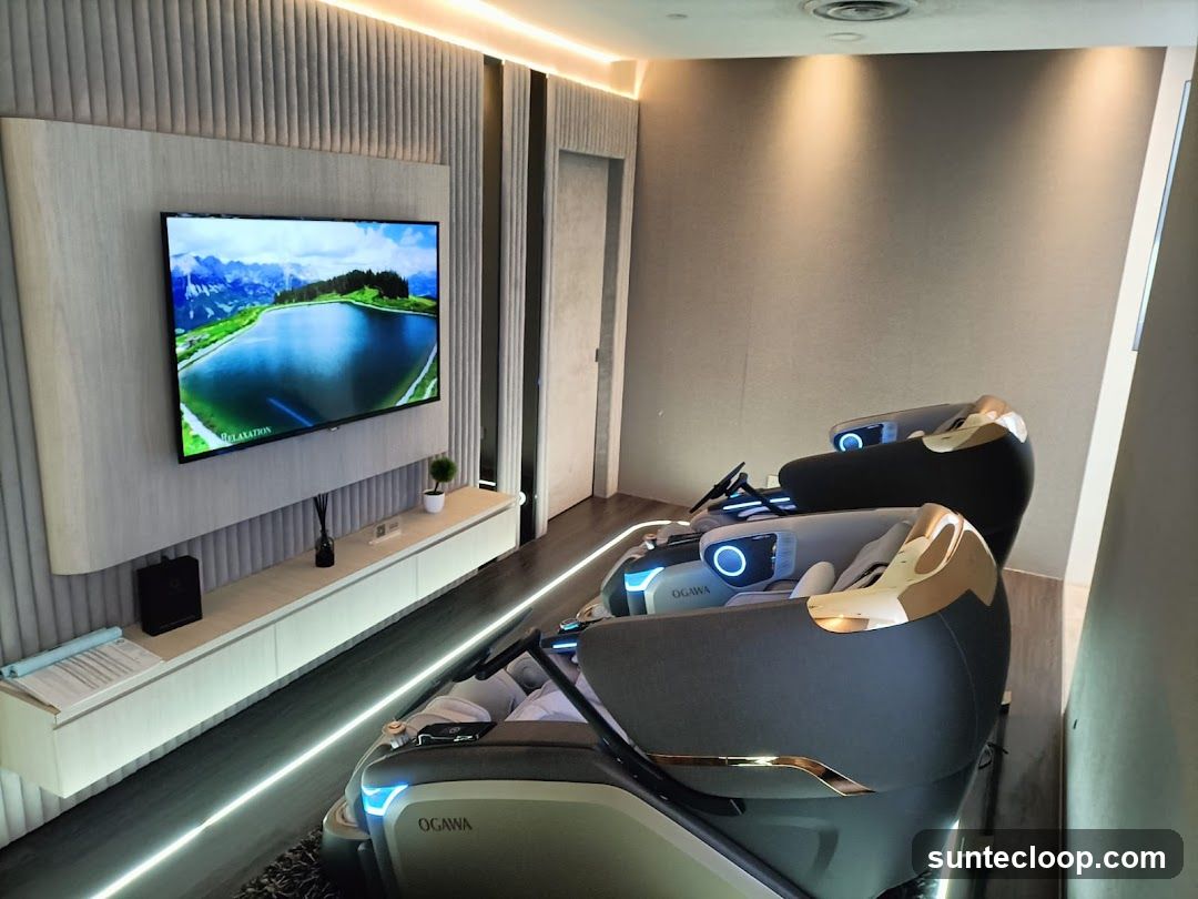 Massage Chairs in a Relaxation Room
