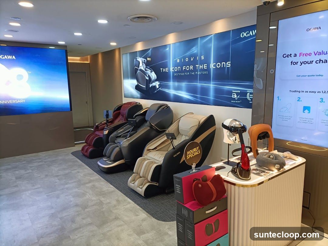 Massage Chairs Display