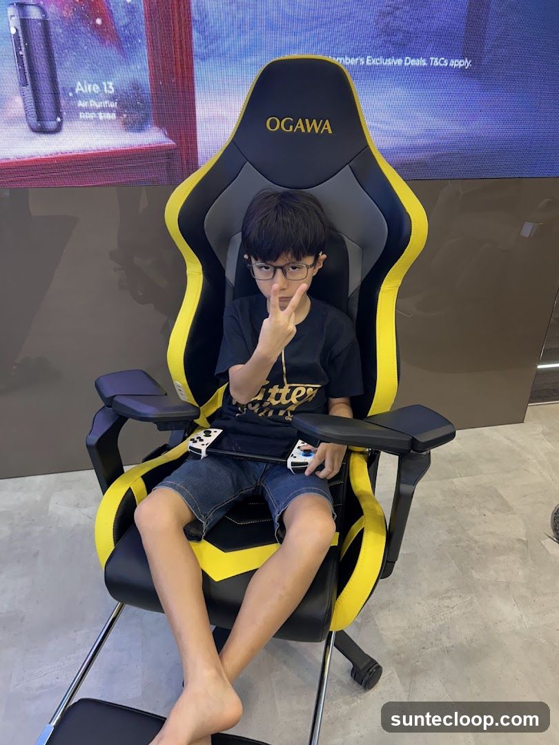 Boy in Gaming Chair