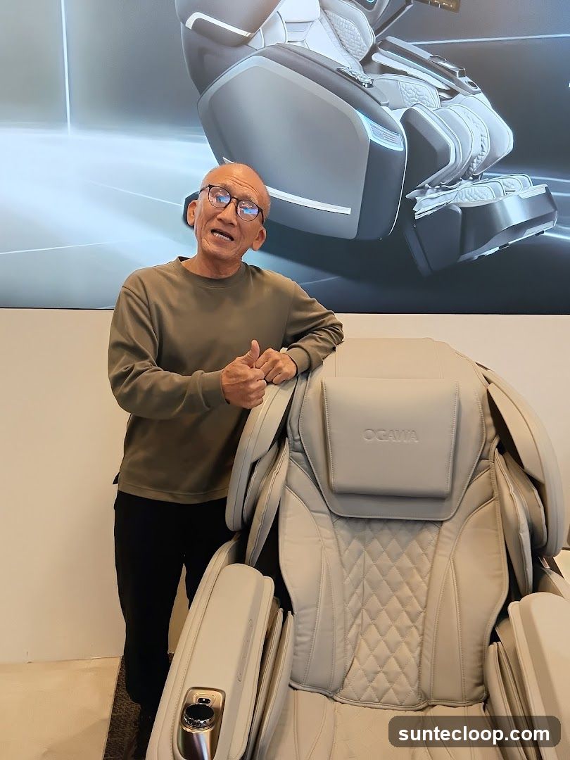 Man with Massage Chair