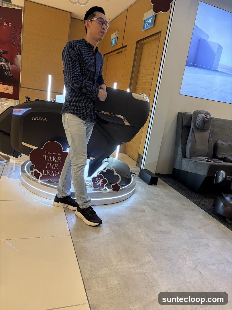 Man with Massage Chair
