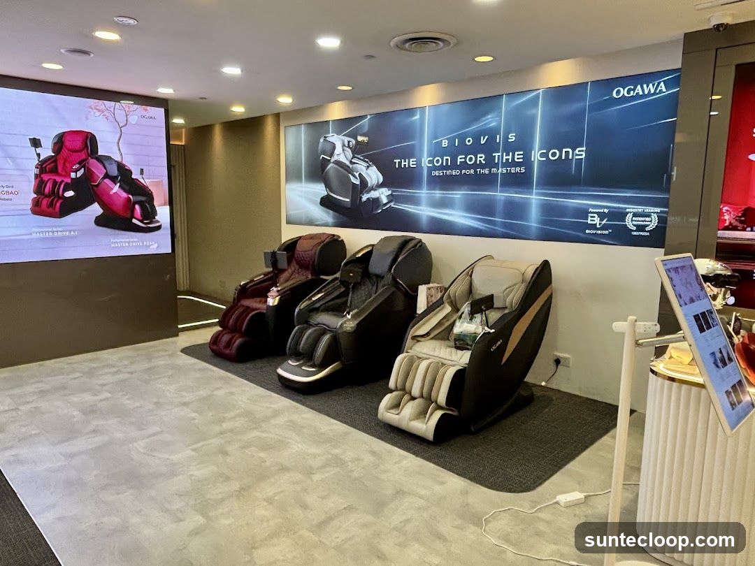 Massage Chairs Display