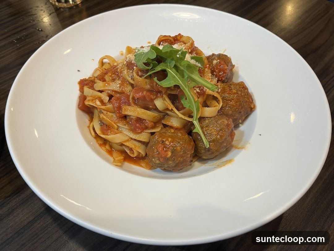 Fettuccine with Meatballs