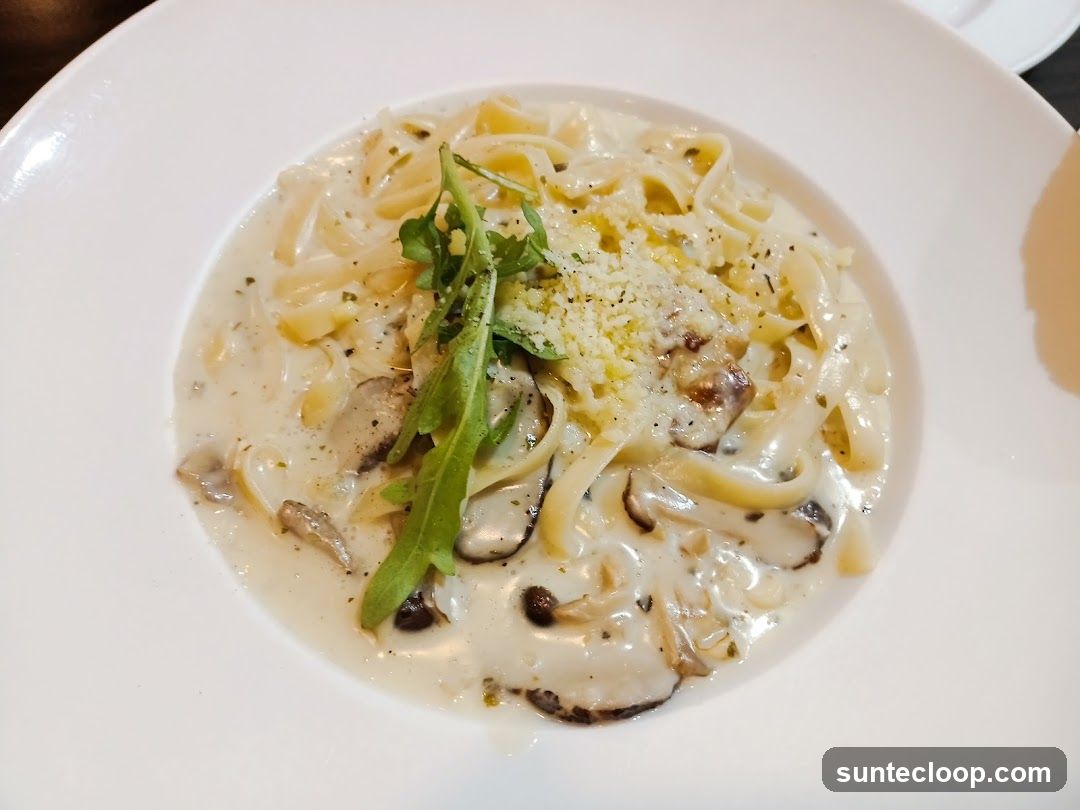 Mushroom Fettuccine Alfredo