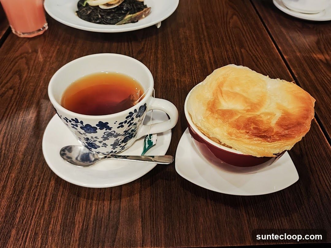 Tea and Pot Pie