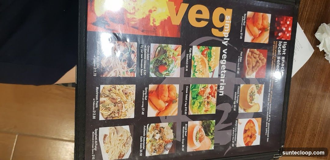 Simply Vegetarian Menu