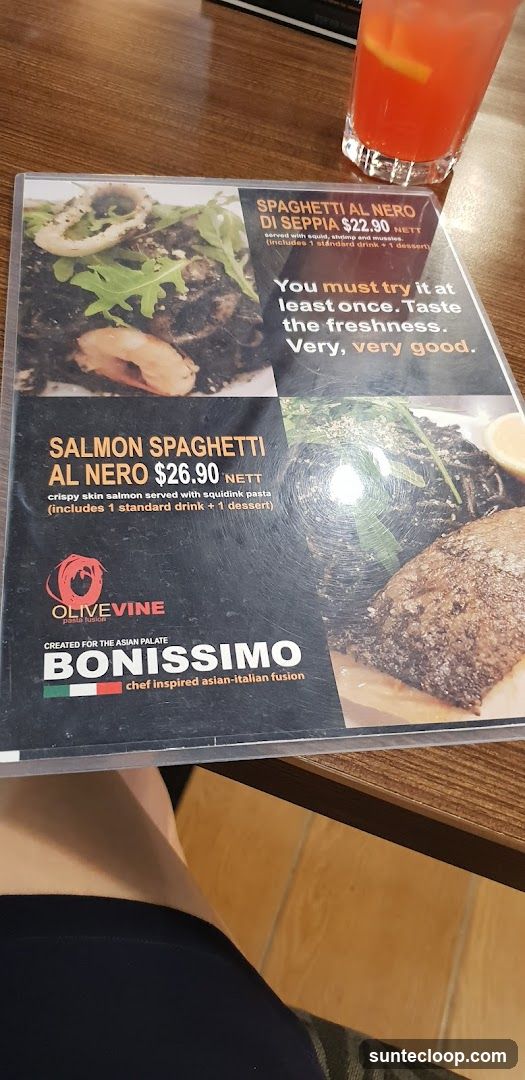Bonissimo Menu