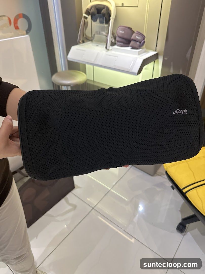 Black U Cozy 3D Pillow