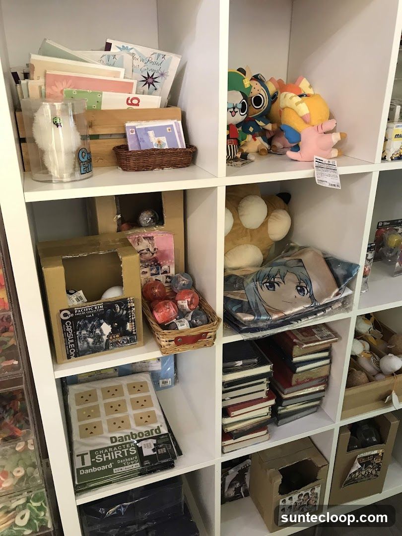 Shelving Unit with Merchandise
