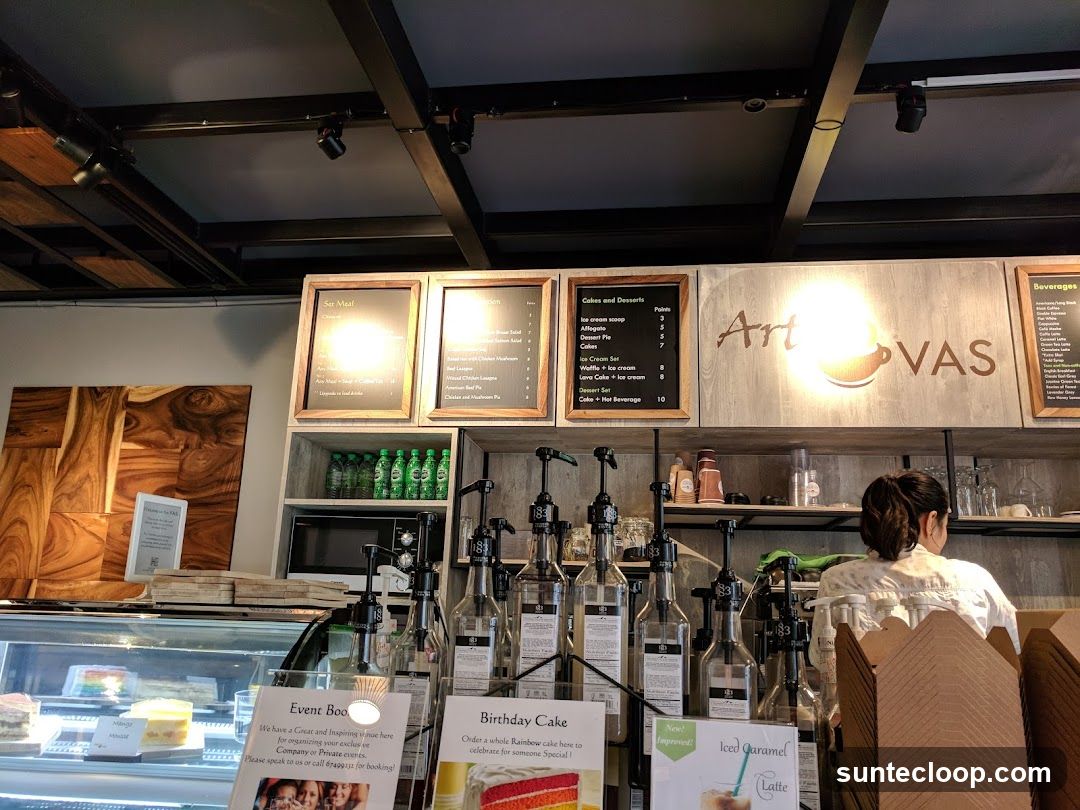 Cafe Interior with Menu Boards