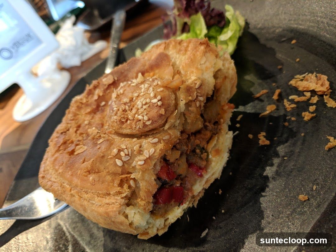 Savory Pie with Salad